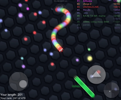 슬리더리오(slither.io)